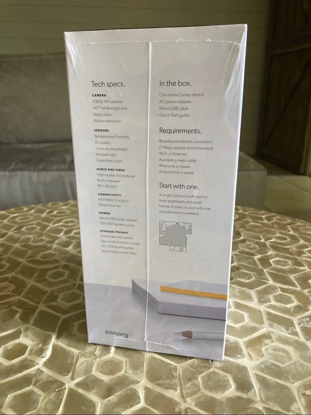 NEW! Canary All-in-One Home Security Device - Silver